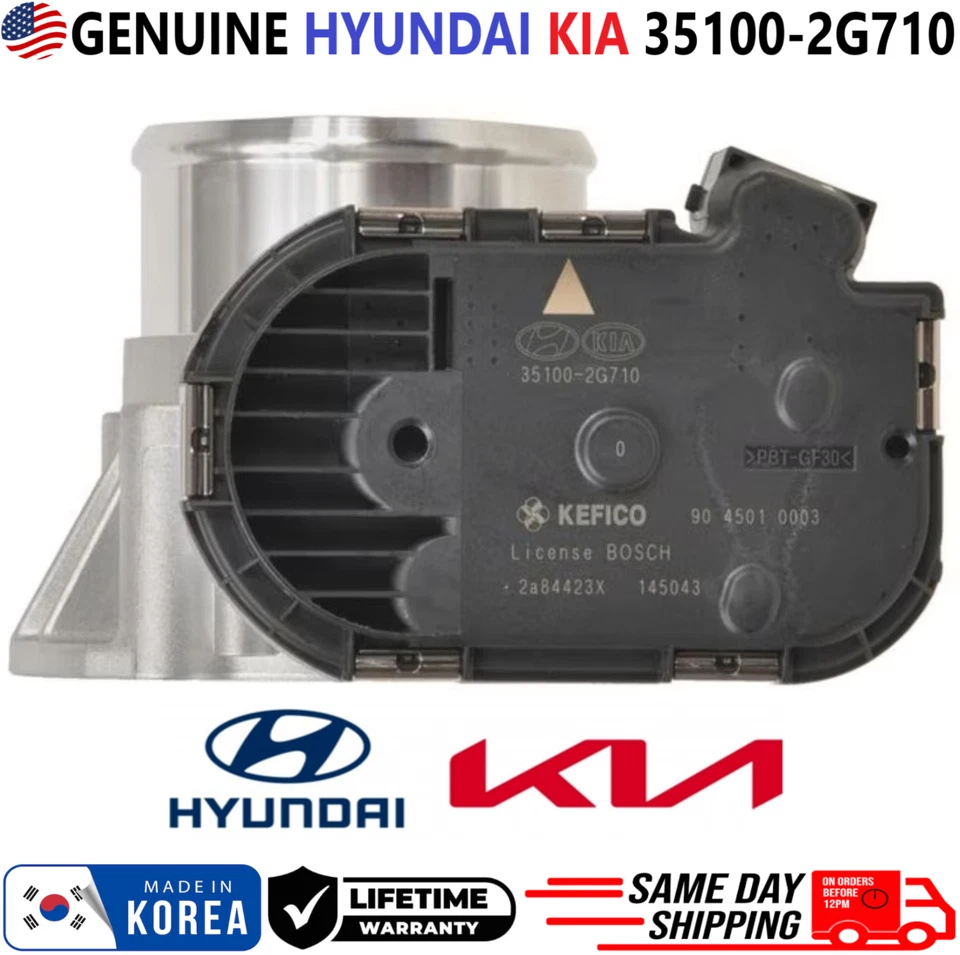 Cuerpo de acelerador GENUINO para Hyundai Kia 2011-2016 2,0 L 2,4 L 2,7 I4 V6, 35100-2G710 Foto 2 de 4