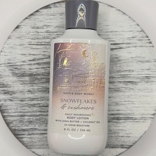 Bath Body Works SNOWFLAKES CASHMERE Daily Nourishing Body Lotion 8 oz NEW
