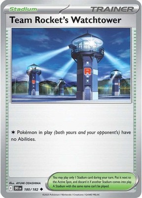 Team Rocket's Watchtower Uncommon SV10: Destined Rivals 180/182 NM