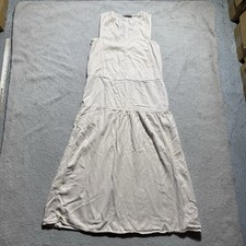 Everlane Dress Womens XS The Tencel V Neck Cornstalk Pockets Midi Sleeveless