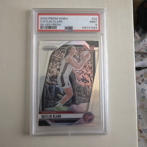 2024 Panini Prizm WNBA Caitlin Clark #22 Silver Prizm Mint Rookie RC PSA 9