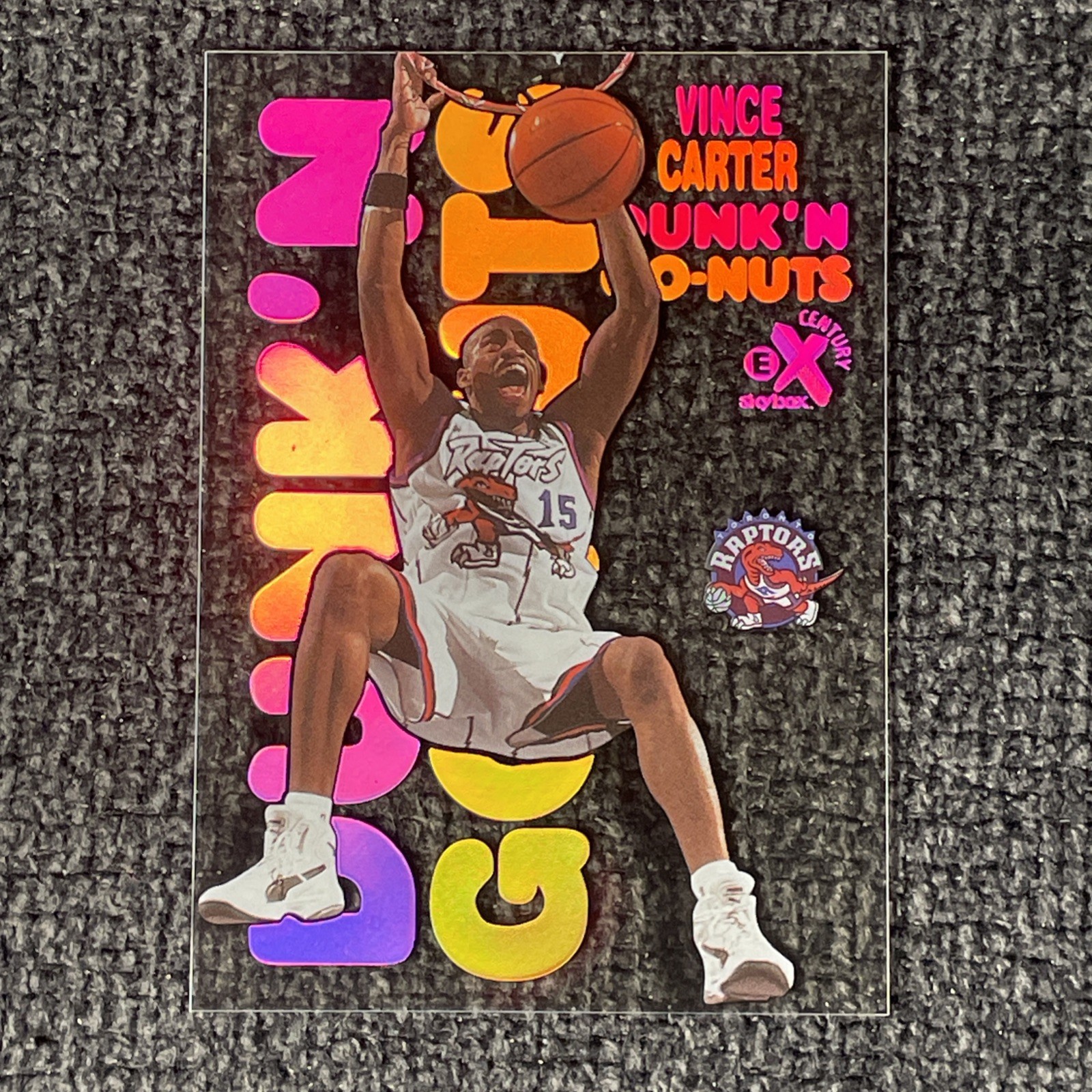 1998-99 Skybox x E-X Century Vince Carter Dunk'N Go Nuts RC #12DG Raptors