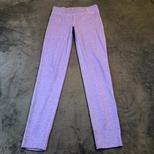 Nike Yoga Dri-FIT Purple Heathered High Waisted Leggings DQ8917-536 Girls Large