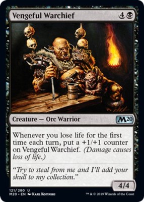Vengeful Warchief Core Set 2020 Lightly Played, English