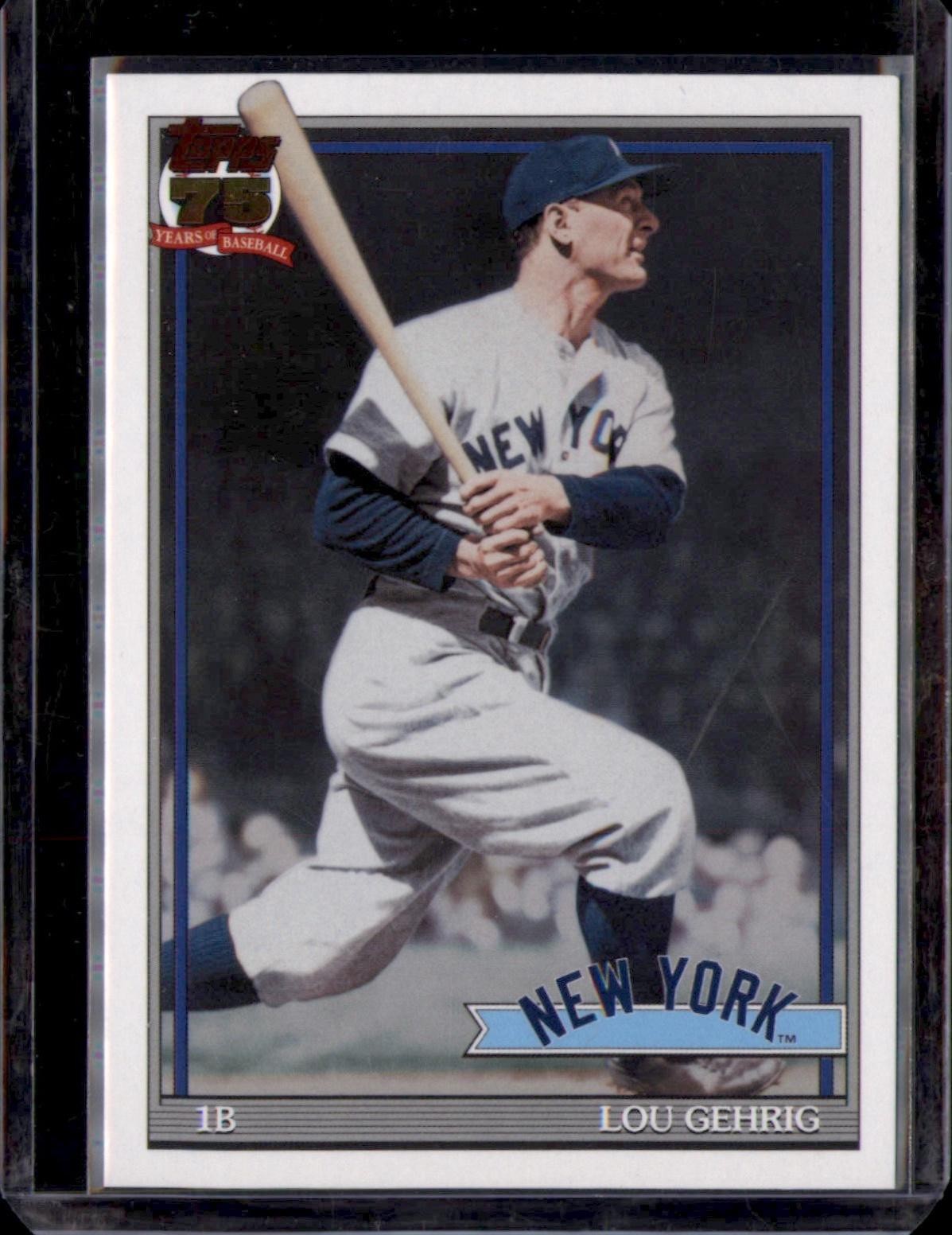 2026 Topps #91B2-30 Lou Gehrig 1991 Topps Baseball 35th Anniversary (Series Two)
