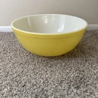 Vintage Pyrex 404 Yellow Mixing Bowl Nesting Primary 4 Qt