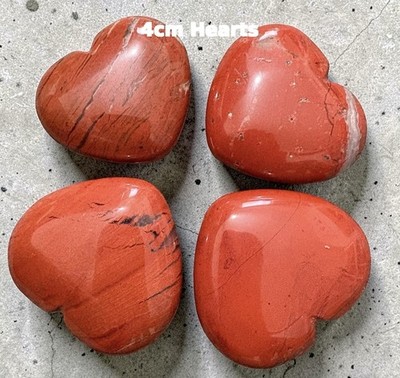 Roter Jaspis Herz Kristall | 4 cm Palmenstein, Erdung, Schutz, Wurzelchakra