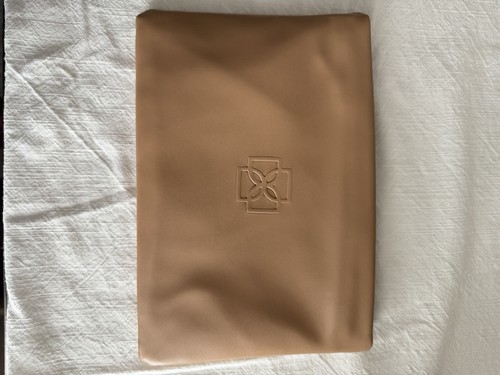 NWT Devon Windsor Elegant Cream Swimsuit Bag with Embossed Logo