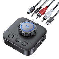 Bluetooth 5.3 Receiver for Home Stereo, RCA Bluetooth Adapter for 3D Surround...