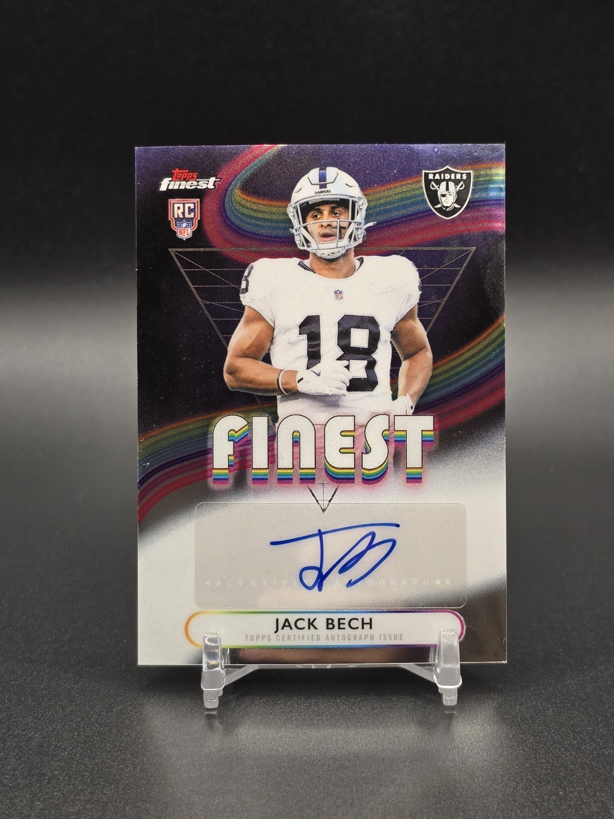 2025 Topps Finest Jack Bech #RFA-JBE Rookie Finest Autographs  