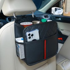 Car Seat Back Organizer with Storage Pockets, 2 Pack Multi Black A 2 Pack