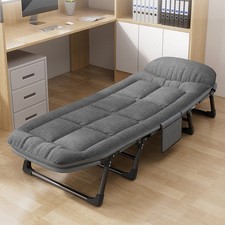 Single Foldable Folding Bed & Mattress Guest Bed Heavy Duty Portable Large Bed
