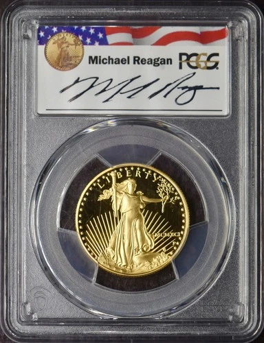 1991-P $25 American Gold Eagle - PCGS PR70DCAM Reagan Legacy Signed ✪COINGIANTS✪