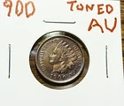 NICE TONED  1900  INDIAN HEAD CENT / PENNY. SHARP LIBERTY , MUST SEE !