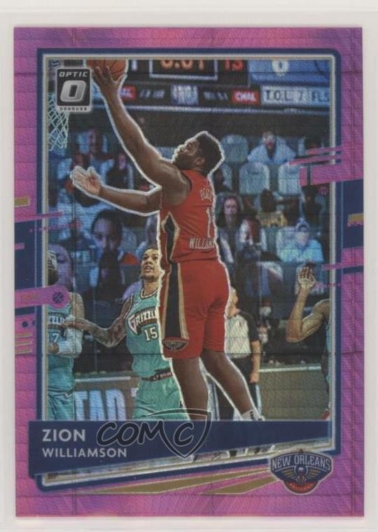 2020-21 Panini Donruss Optic Hyper Pink Prizm Zion Williamson #40 xw1