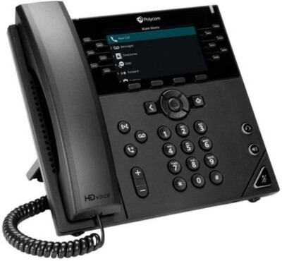 Polycom VVX 450 IP-Telefon 12 Leitungen   Schwarz