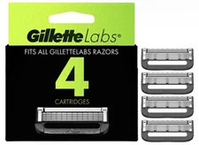 Gillette Labs Razor Blade Refills 4 Cartridges New