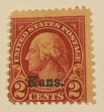 US Posatge #Stamps sc#660 Washington Kansas Overprint Mint, No Gum
