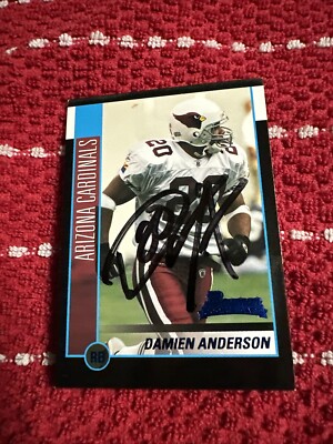 2002 Bowman Football Damien Anderson RC #208 Arizona Cardinals