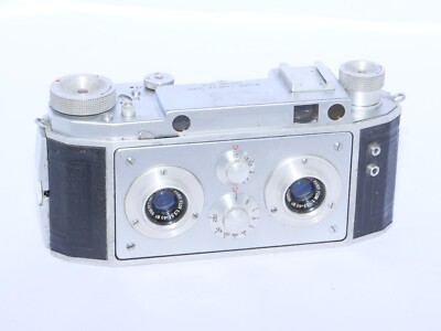 EXCEPTIONNEL TRES RARE CORNU STEREO ONTOSCOPE 3D 24x30 BERTHIOT 3,5/40
