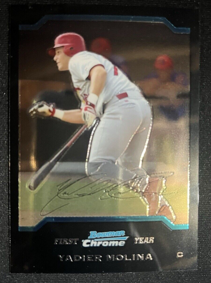 2004 Bowman Chrome YADIER MOLINA Rookie Card/ RC #301 St. Louis Cardinals