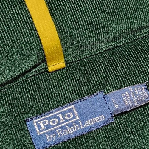 Polo Ralph Lauren Mens Green Water-Repellent Corduroy Down Jacket Size Large NWT - Picture 6 of 24
