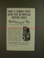1958 Rollei Rolleicord Va Camera Ad - 5 Popular Sizes