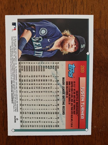 2024 Topps Archives Baseball #269 Justin Turner, Seattle Mariners - Picture 2 of 2
