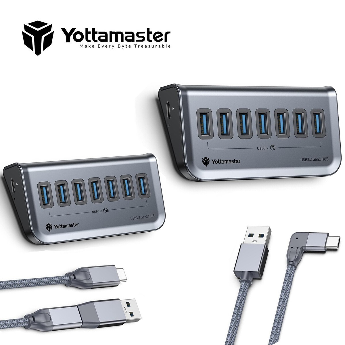 Yottamaster 7ポート USB データハブ Type C Yottamaster USBハブ