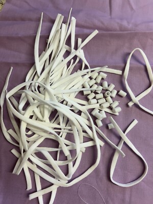 30 x Gesichtsmaske elastisch verstellbar Ohrschlaufen - weiß - wie Bild