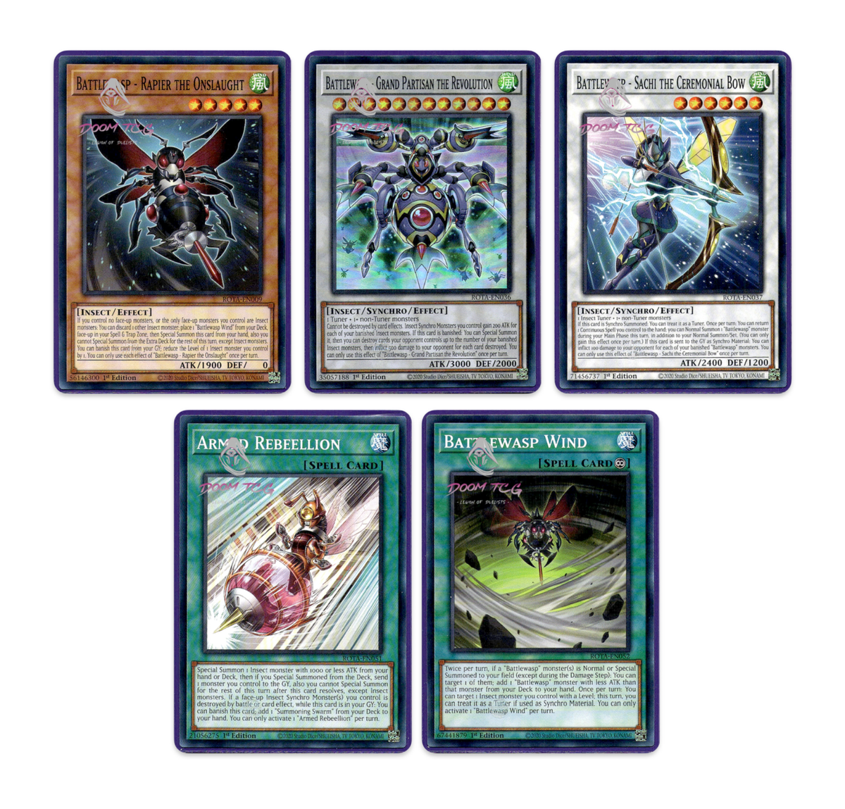 Yugioh! "Battlewasp Deck Support" ROTA-EN (SR) 1st Ed Yugioh! "Battlewasp Deck Support" ROTA-EN (SR) 1st Ed