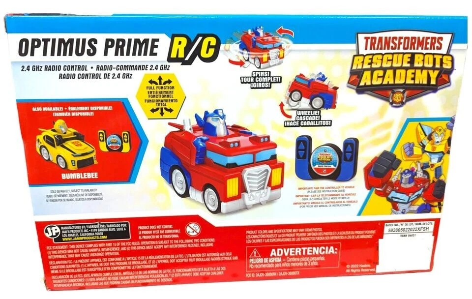 Transformers Remote Control Car R/C Optimus Prime Rescue Bots Academy NEW FS - Image 3 of 4