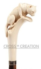 Cat Head Handle Unique Style Carved Walking Wooden Stick Cane new handmade gift