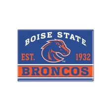 TWO (2) BOISE STATE BRONCOS, 2.5" X 3.5" METAL MAGNETS FROM WINCRAFT