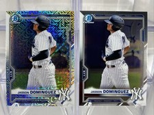 2021 Bowman Chrome Mega Box JASSON DOMINGUEZ Mojo Refractor #BCP-13 + Base