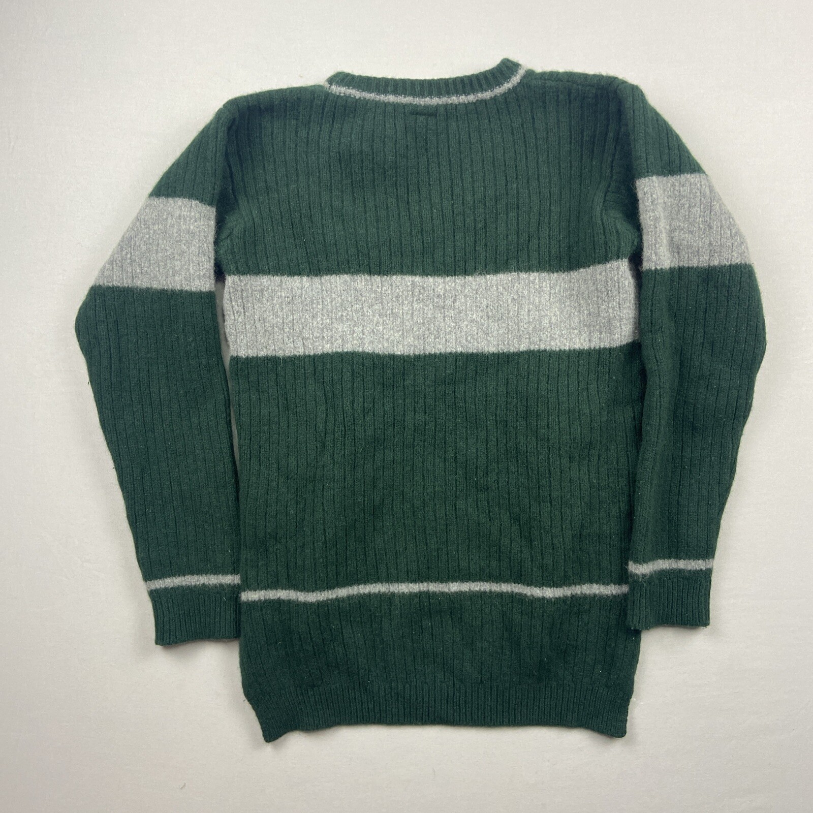 Harry Potter Slytherin Quidditch Wool Sweater Size La… Gem