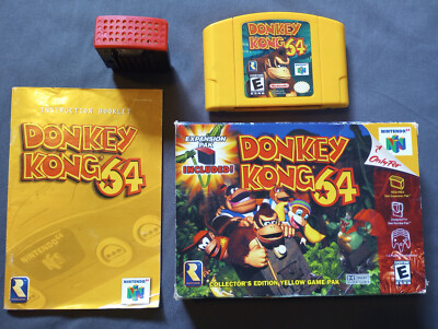 Donkey Kong Nintendo 64 N64 w/ Box + Manual + Expansion Pak | Free Ship