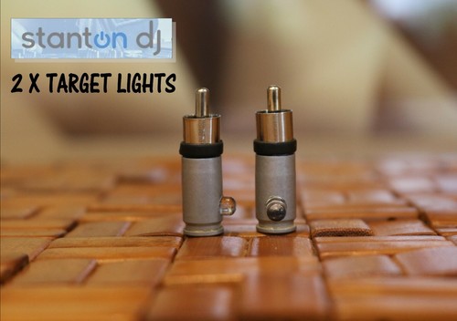 2 x Stylus Target Lights for all STANTON & RELOOP Turntables GUN SHEELS dj - Afbeelding 1 van 10