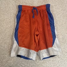 Starter Reversible Elastic Waist Pull On Shorts Youth Medium 8 Blue And Orange