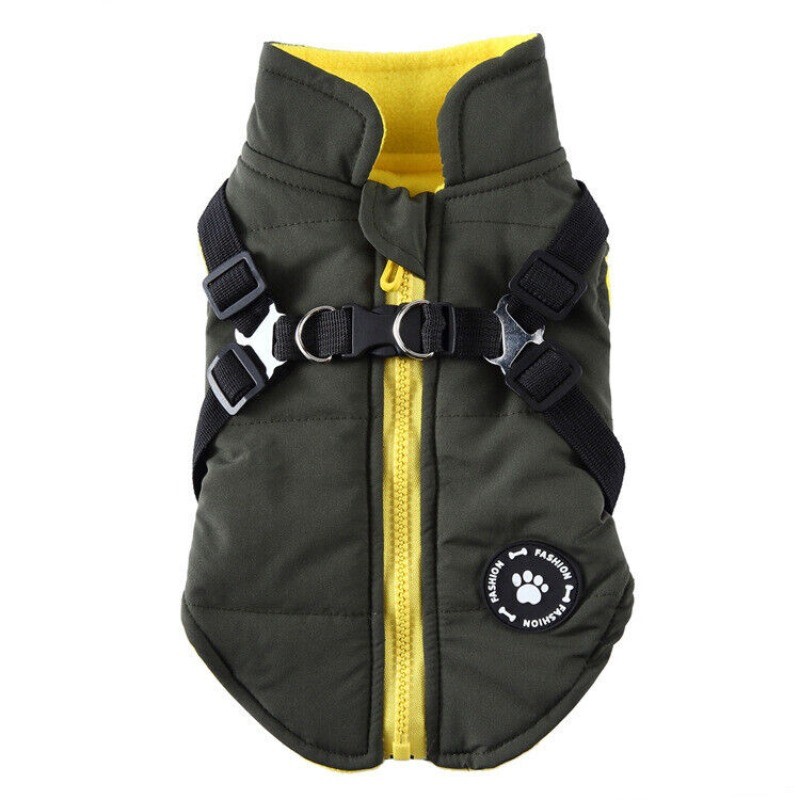 AU Autumn Winter Pet Vest Pet Puppy Dog Cat Warm Padded Coat Harness