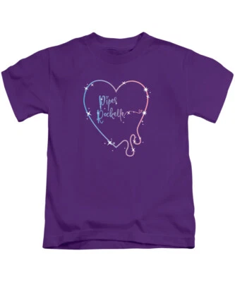 LEISUREWEAR ONLINE Piper Rockelle Kids T-Shirt YouTuber YouTube Tee Top (Heart)