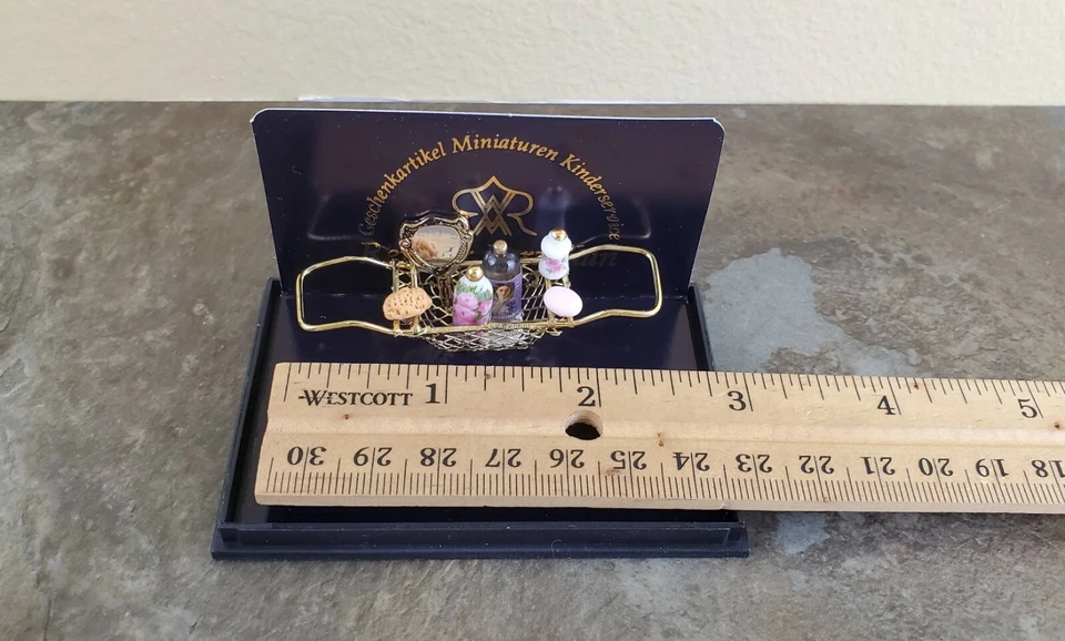 Puente de baño miniatura para casa de muñecas para bañera de baño de Reutter escala 1:12 Foto 3 de 3