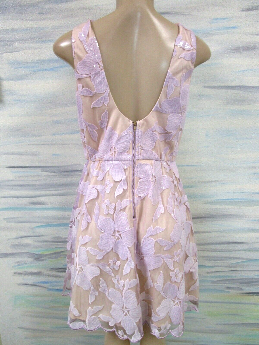 soieblu sequin dress Soieblu Sequin Sleeveless Dress Violet A-Line Knee Length Medium NEW