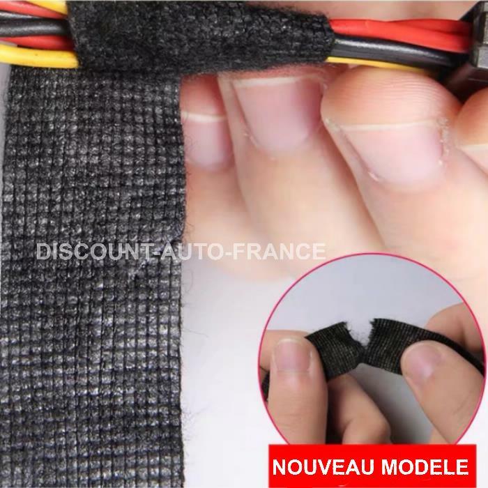 Ruban De Tissu Automobile 4 Rouleaux Ruban De Harnais De Câblage Ruban Adhésif Isolant Noir Convient Aux Automobiles à La Réparation Et à L'épissage