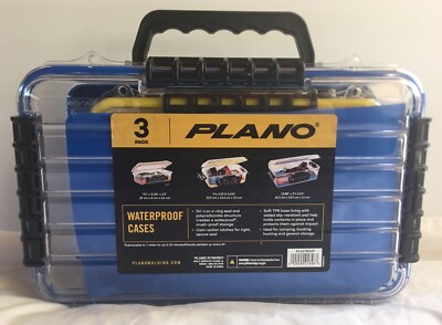 New Plano Guide Series 3 Pack 3500 3600 3700 Polycarbonate Waterproof Cases Ebay