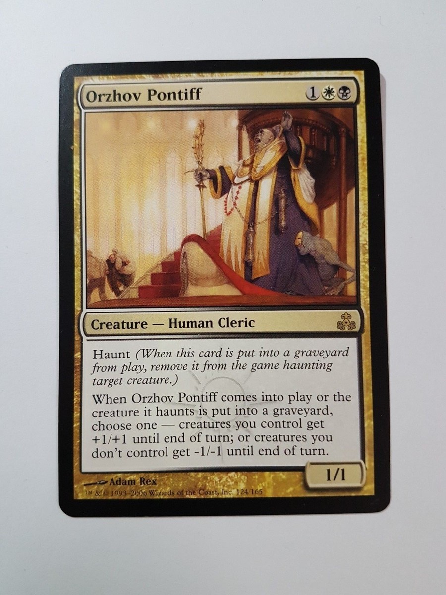 Carte MTG Rare Carte Magic : Orzhov Pontiff - Extension Guildpact - Rare - Jeu De Cartes Collectionnables MTG Carte Magic Gathering