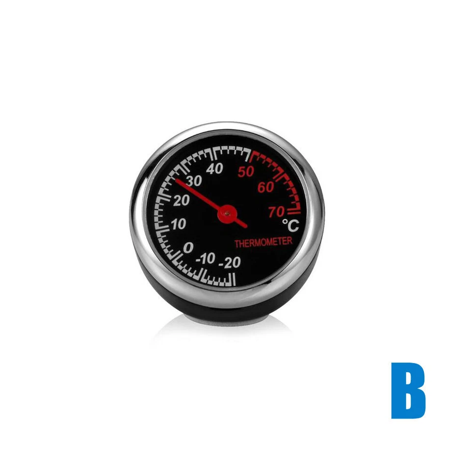 Mini Reloj Digital Coche Termómetro Medidor Reloj Decoración Reloj Universal Foto 3 de 4