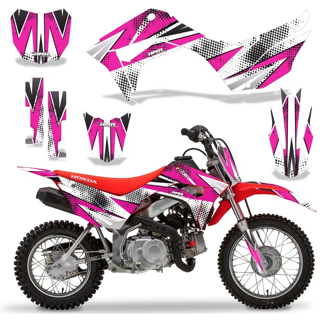MX Graphics kit Decal for Honda CRF110F 20192020 Slash Pink eBay