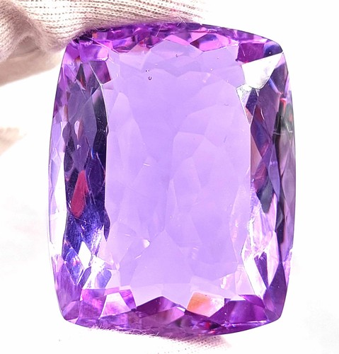 Transparent 330 Carat Ethiopian Emerald Cut Purple Opal Certified Loose Gemstone - Picture 13 of 13