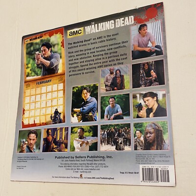 2017 WALL CALENDAR THE WALKING DEAD 12 x 12 AMC Horror Zombies Original  Series